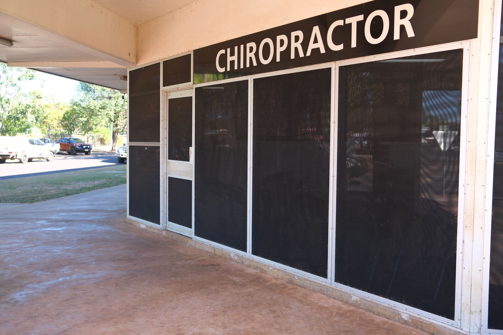 Top End Chiro clinic exterior at 6/25 First Street, Katherine NT